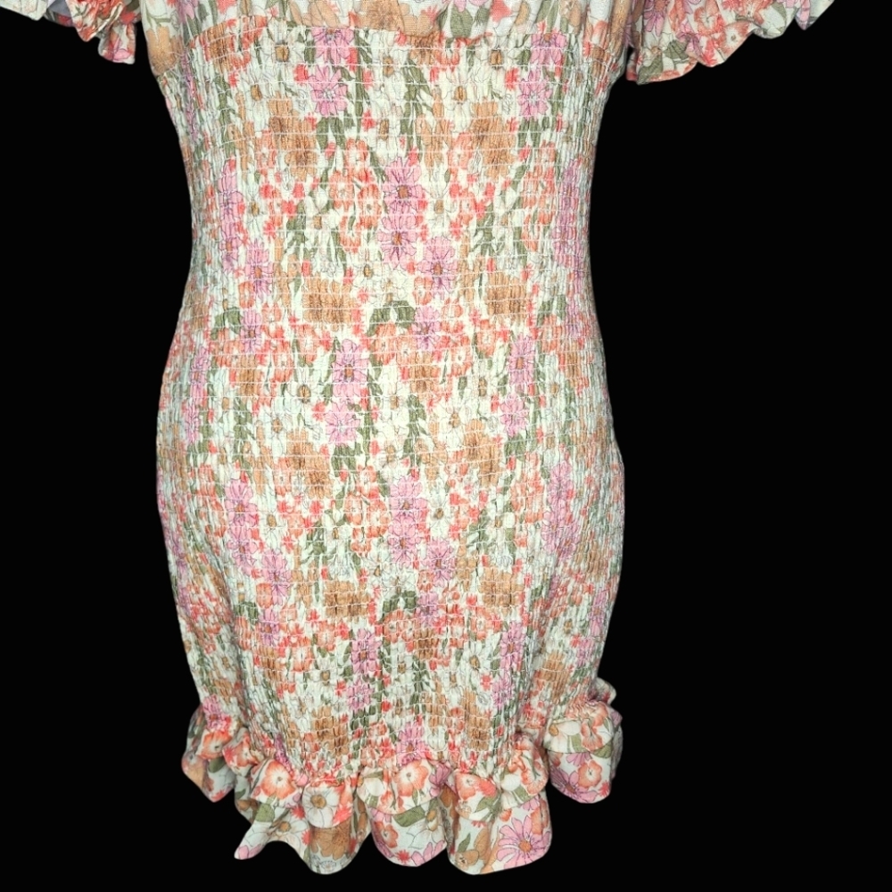 ๐๏ธ GLAMOROUS Floral Linen Vintage Mini - 10 - Picture 6 of 14